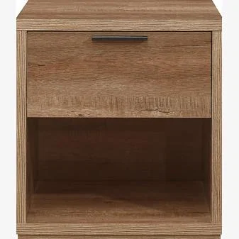 Teddy Beau Birlea Stockwell 1 Drawer Bedside Rustic Oak Effect