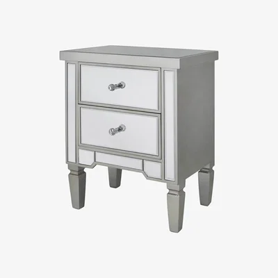 Teddy Beau Deco Home Victoria Champagne Bedside Cabinet