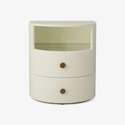 Tobias Oliver Julian Chichester | Gillette Bedside | White High Gloss