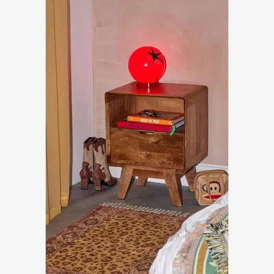 Urban Outfitters Noel Bedside Table - Neutral W: 46cm x D: 35cm x H: 60cm at Urban Outfitters