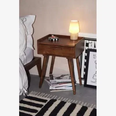 Urban Outfitters Arnold Bedside Table - Brown L: 46cm x W: 36cm x H: 60cm at Urban Outfitters