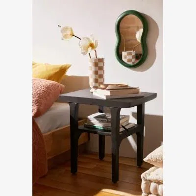 Urban Outfitters Wyatt Black Bedside Table - Black L: 45.7cm x W: 35.5cm x H: 45.7cm at Urban Outfitters
