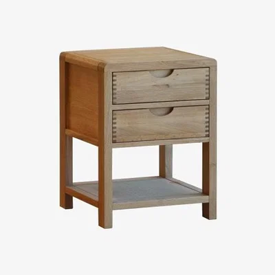 Woods Furniture Ercol 1368 Bosco 2 Drawer Bedside Cabinet