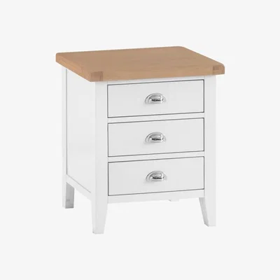 Woods Furniture Tetbury Painted Oak Extra Large Bedside