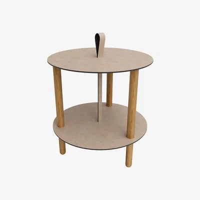Amara LIND DNA - Strap Bull Coffee Table - Large - Warm Grey/Nature