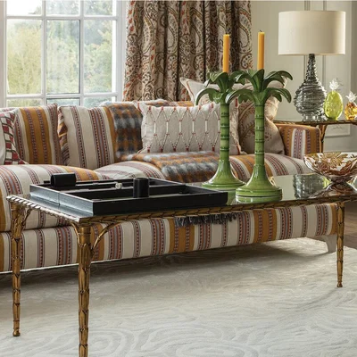 Amara William Yeoward - Bastian Coffee Table - Bronze With Matt Gilding & Mirrored Top