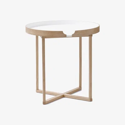 Amara Wireworks - Damien Table Round - White/Oak