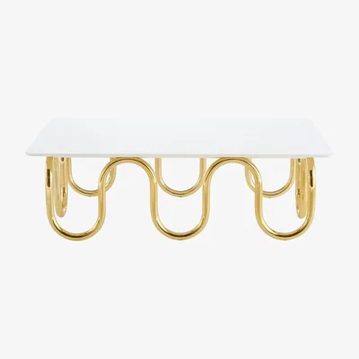 Amara Jonathan Adler - Scalinatella Rectangular Cocktail Table - Brass