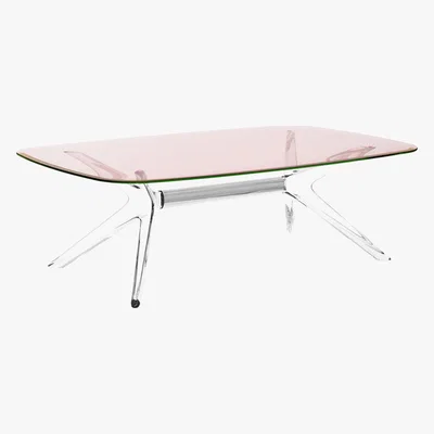 Amara Kartell - Blast Rectangular Coffee Table - Pink