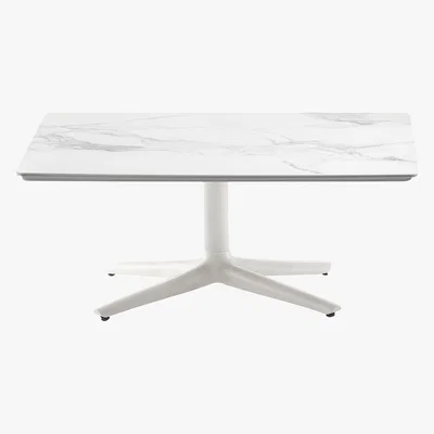 Amara Kartell - Multiplo Square Marble Coffee Table - White