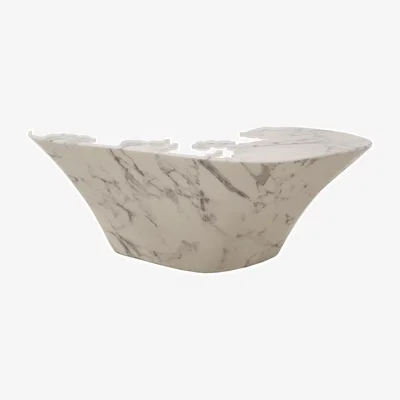 Amara Oval Coffee Table - Artificial Marble