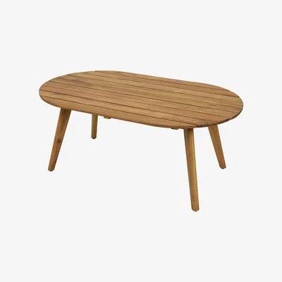 Amara AMARA Outdoors - Outdoor Oval Wooden Coffee Table