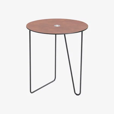 Amara LIND DNA - Turntable Jewel Coffee Table - Cognac/Black - Medium