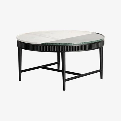 Amara Kam Ce Kam - Mausam Coffee Table - Black Ash/Green/White