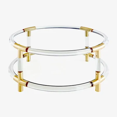 Amara Jonathan Adler - Jacques Round Cocktail Table - Brass