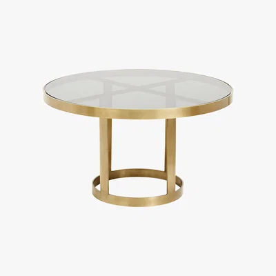 Amara Nordal - Round Coffee Table - Gold/Black