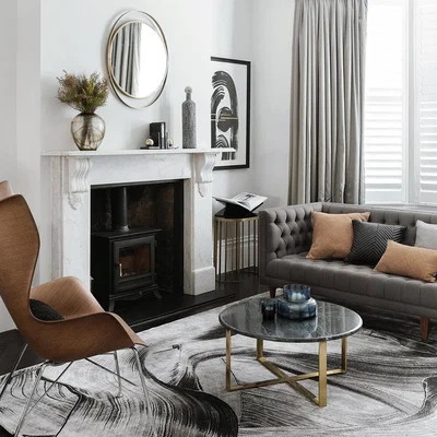 Amara Luxe - Round Cross Base Coffee Table
