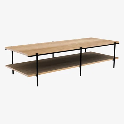 Amara Ethnicraft - Rise Coffee Table - Oak/Black
