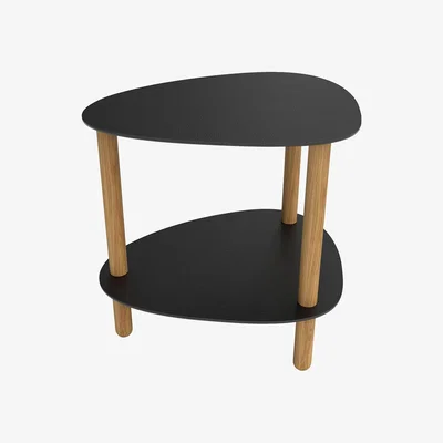 Amara LIND DNA - Curve Bull Lounge Table - Black Oak