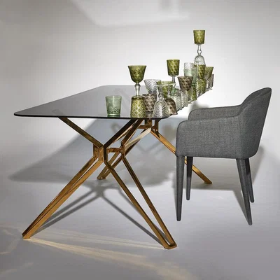 Amara Pols Potten - Rectangular Glass Table - Gold