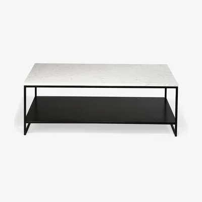 Amara Ethnicraft - Stone Coffee Table - Black/White - 120x70cm
