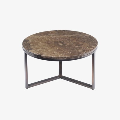 Artisanti Fitzroy Emperador Brown Marble Coffee Table - Large