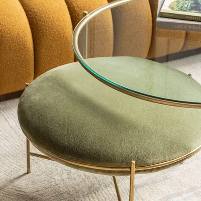 Atkin & Thyme Faye Coffee Table With Stool