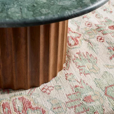 Atkin & Thyme Jude Fluted Marble Coffee Table