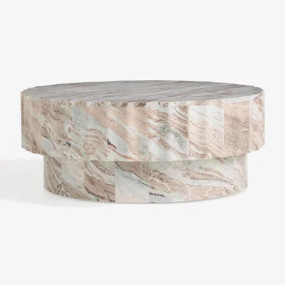 Anthropologie Jolie Marble Round 36" Coffee Table