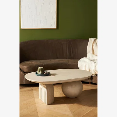Anthropologie Sonali Oval Coffee Table