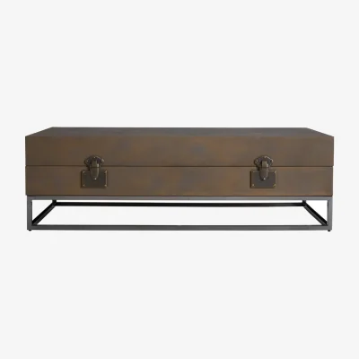 Andrew Martin Da Gama Coffee Table, Bronze Shagreen, Coffee Table - Andrew Martin