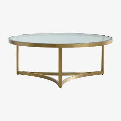 Andrew Martin Sundance Coffee Table, Large, Burnished Brass, Coffee Table, Large - Andrew Martin