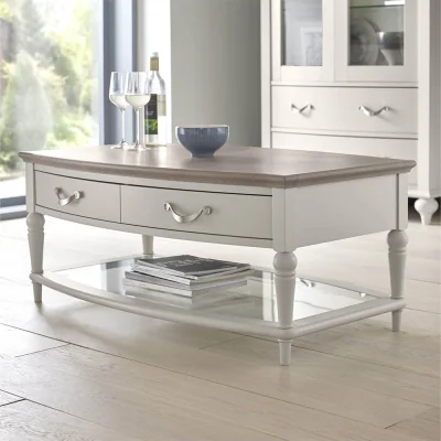 Arighi Bianchi Dieppe Washed Oak & Grey Coffee Table