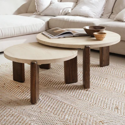 Arighi Bianchi Pompeii Nesting Coffee Table, Large