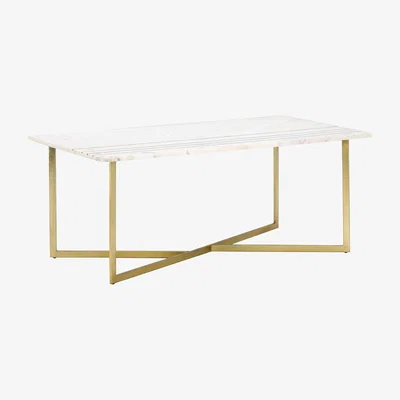 Barker and Stonehouse Lillian Coffee Table, White Marble | Barker & Stonehouse