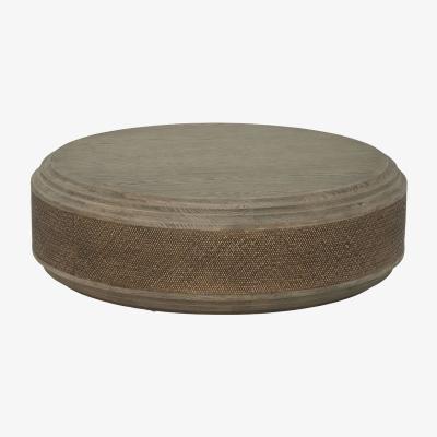 Barker and Stonehouse Dionne Large Round Coffee Table, Neutral Wood | Barker & Stonehouse