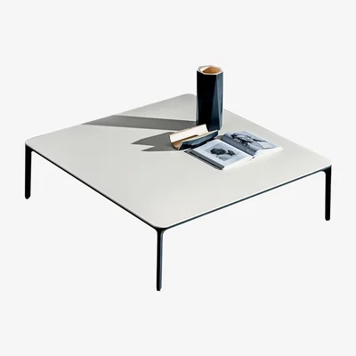 Barker and Stonehouse Sovet Italia Slim Coffee Table, White Ceramic | Barker & Stonehouse