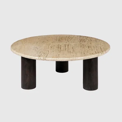 Barker and Stonehouse Agra Coffee Table 90x90cm, Round, Brown | Barker & Stonehouse