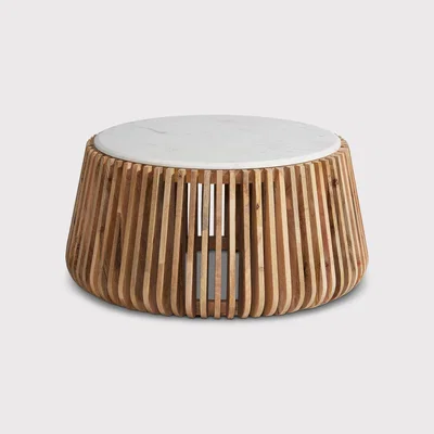 Barker and Stonehouse Ombra Coffee Table, Round, Neutral | Barker & Stonehouse