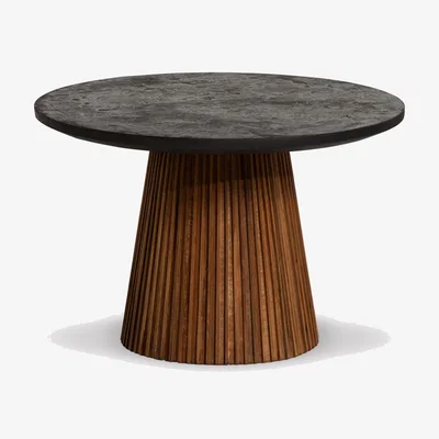 Barker and Stonehouse Trinidad Medium Round Coffee Table, Round, Brown Wood | Barker & Stonehouse