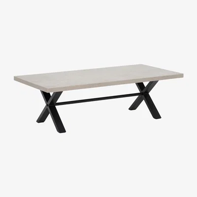 Barker and Stonehouse Kalmer Coffee Table, White Concrete | Barker & Stonehouse
