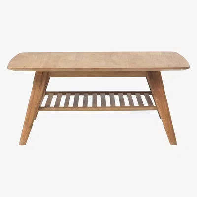Barker and Stonehouse Lund Coffee Table with Shelf, Natural Oak