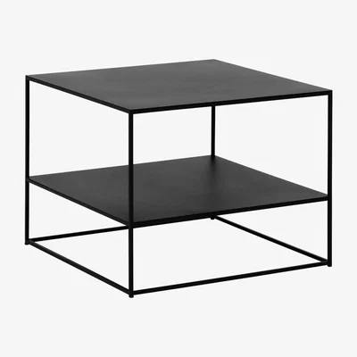 Barker and Stonehouse Kline Black Metal Coffee Table, 65cm