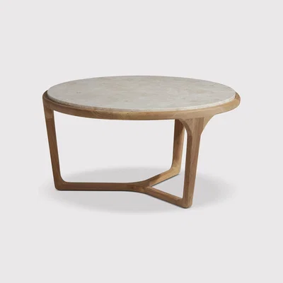 Barker and Stonehouse Terza Coffee Table, Round, Brown | Barker & Stonehouse