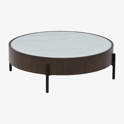 Barker and Stonehouse Orlando Large Coffee Table, White Marble | Barker & Stonehouse