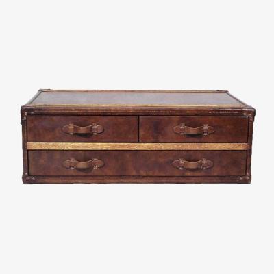 Barker and Stonehouse Timothy Oulton Stonyhurst Large Coffee Table, Vintage Cigar