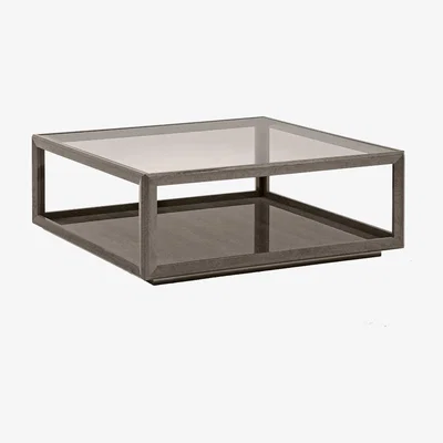 Barker and Stonehouse Vinci Square Coffee Table, Grey | Barker & Stonehouse