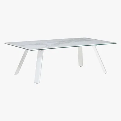 Barker and Stonehouse Ginostra Coffee Table, White Marble