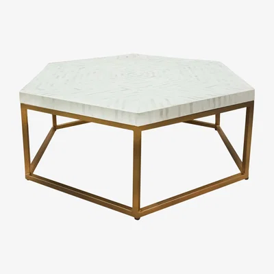 Barker and Stonehouse Nala Coffee Table 100cm, White | Barker & Stonehouse