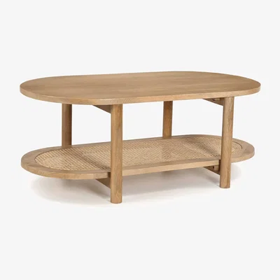 Barker and Stonehouse Asher Coffee Table 115cm, Round, Neutral | Barker & Stonehouse